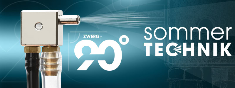 SOMMER-TECHNIK stellt rechtwinklig absprühenden ZWERG-Zerstäuber ZWERG-90 vor